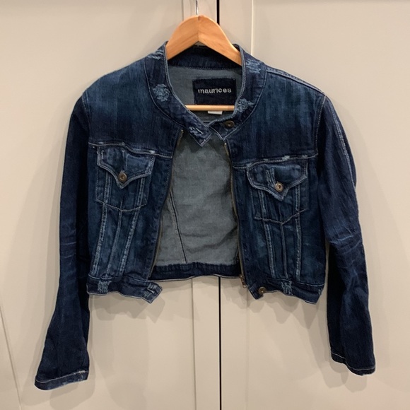 Maurices Cropped Jean Jacket - Picture 7 of 8